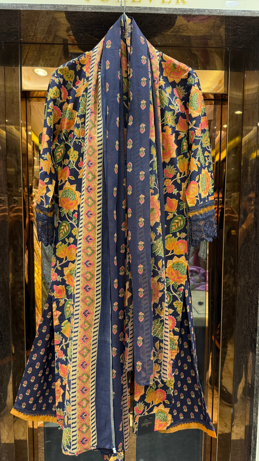 INDIGO COTTON SUIT SET