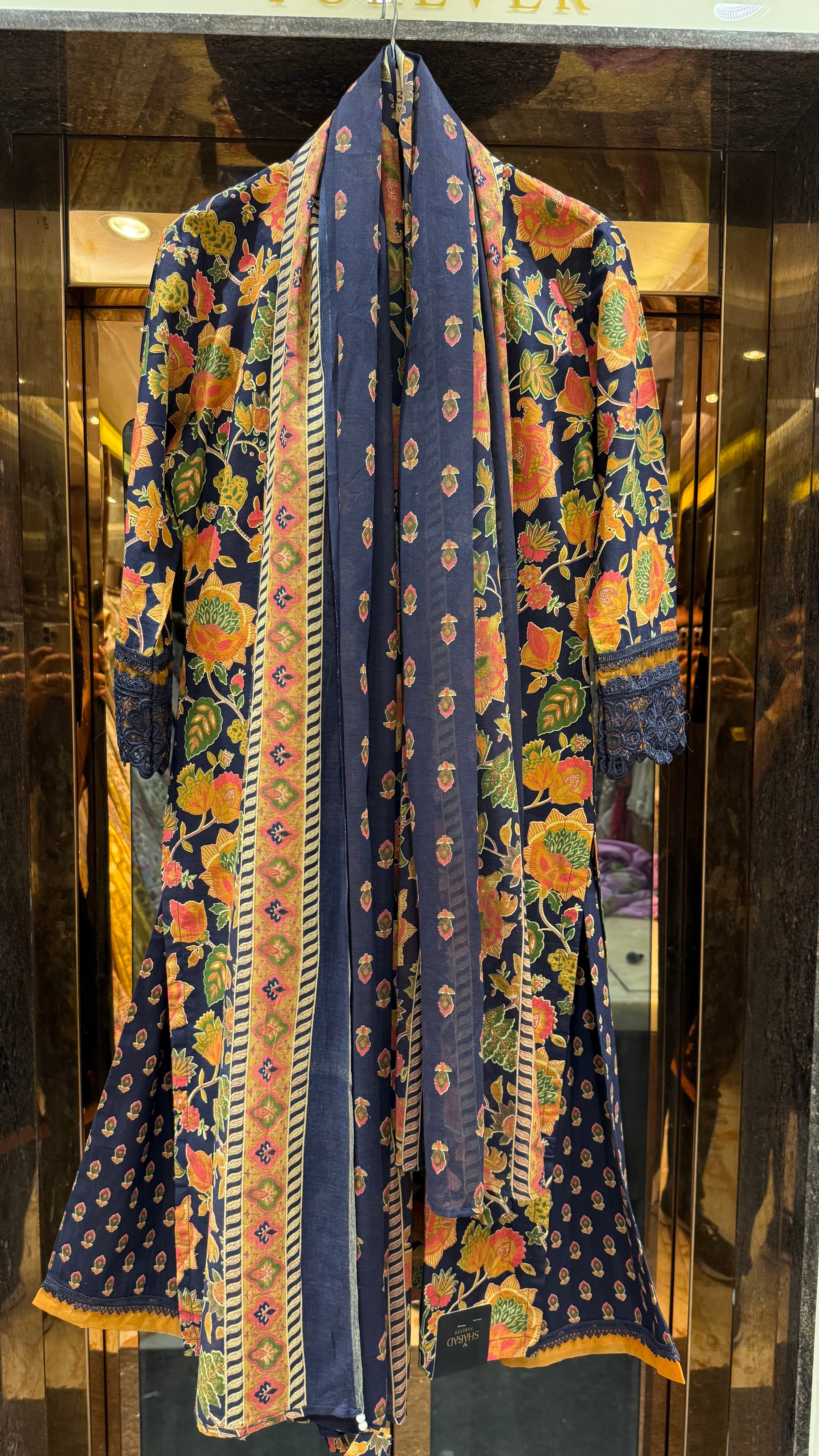 INDIGO COTTON SUIT SET