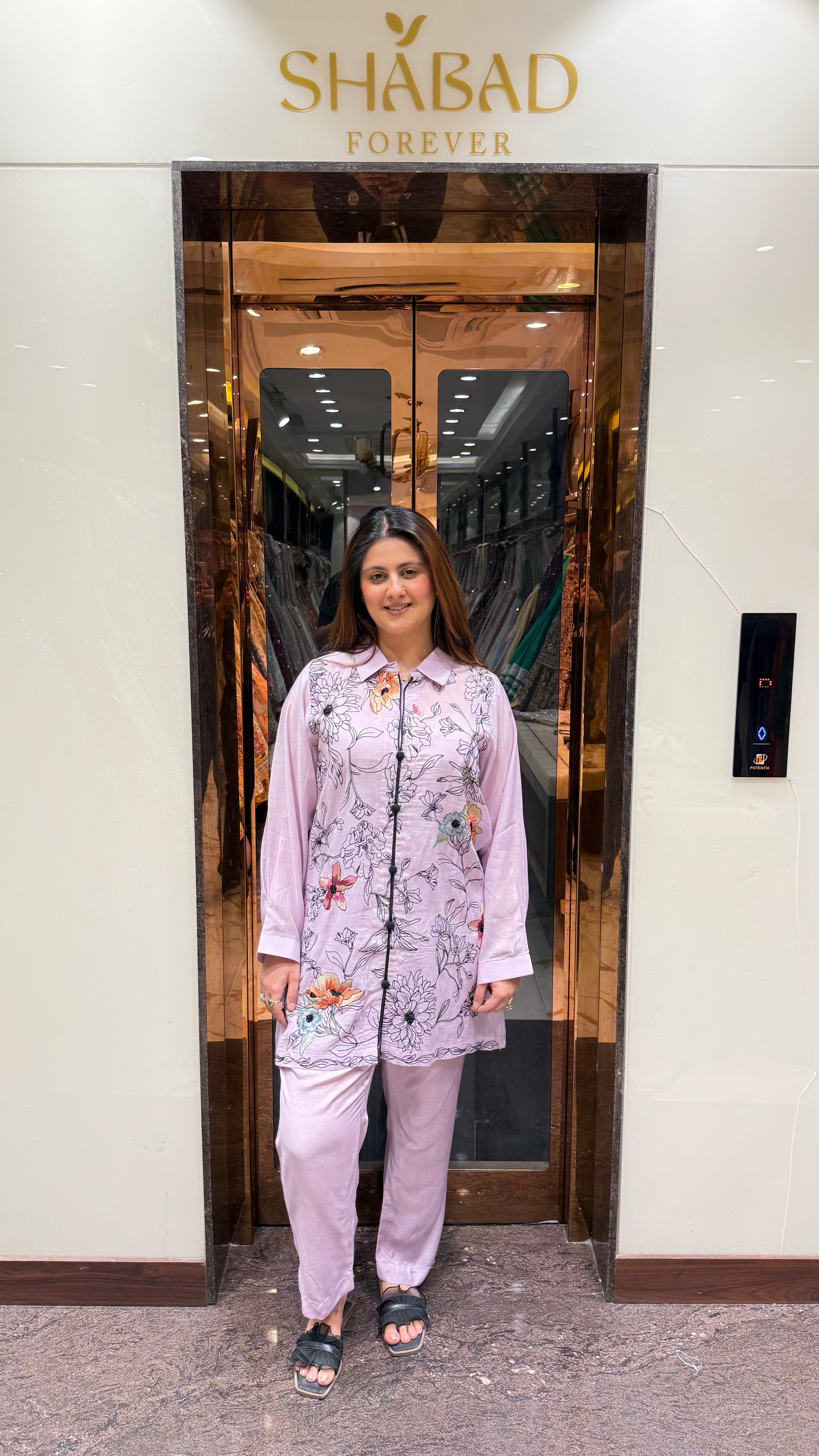 FLORA EMBROIDERED SHIRT CO-ORD