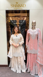 Dastoor Hand Embroidered Skirt Suit Set