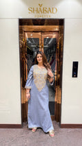 OMAN DENIM SLIT DRESS