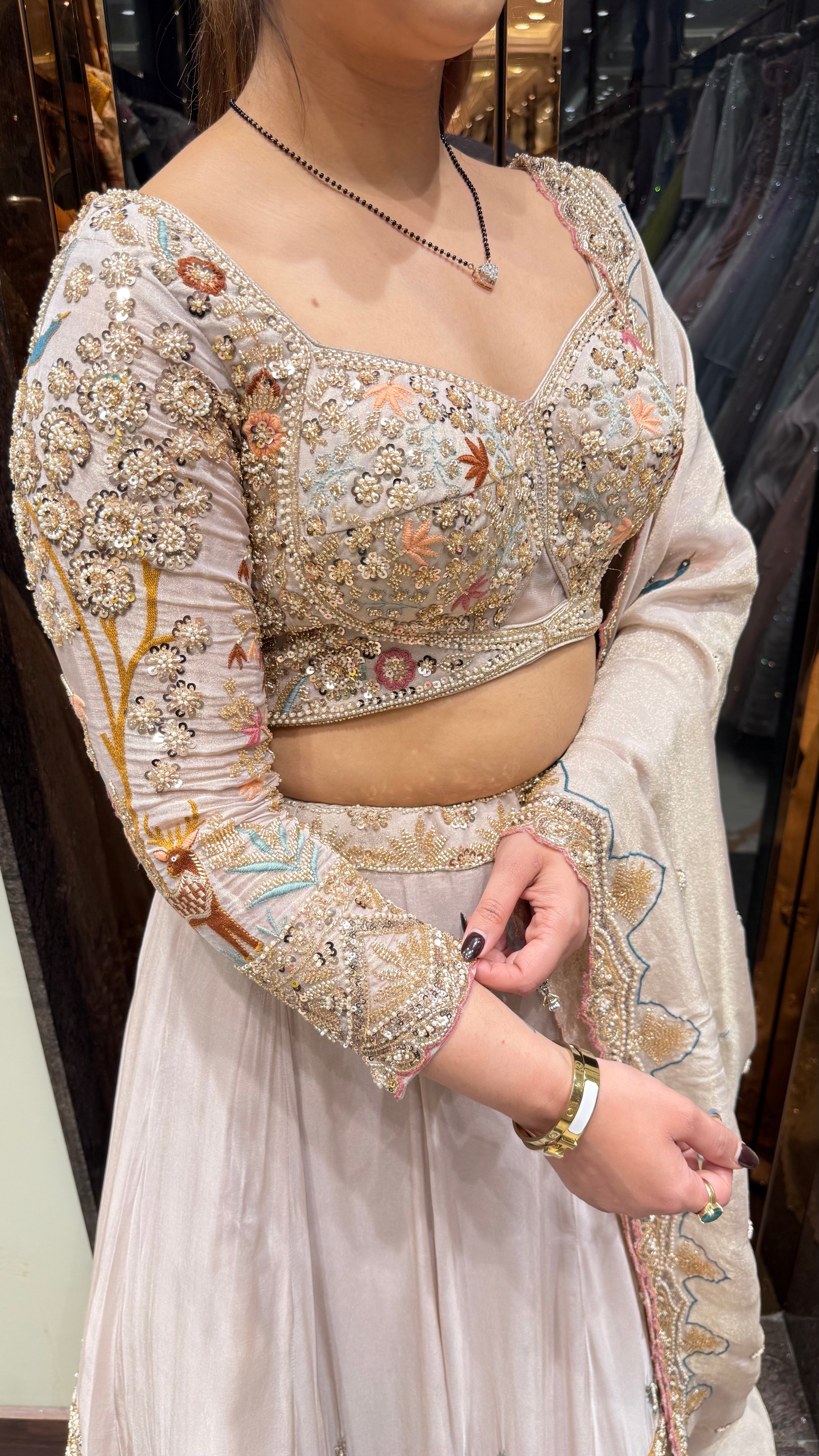 Raaniya Pastel Hand Emboidered Lehenga
