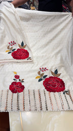 ROSE STRIP UNSTITCHED SUIT