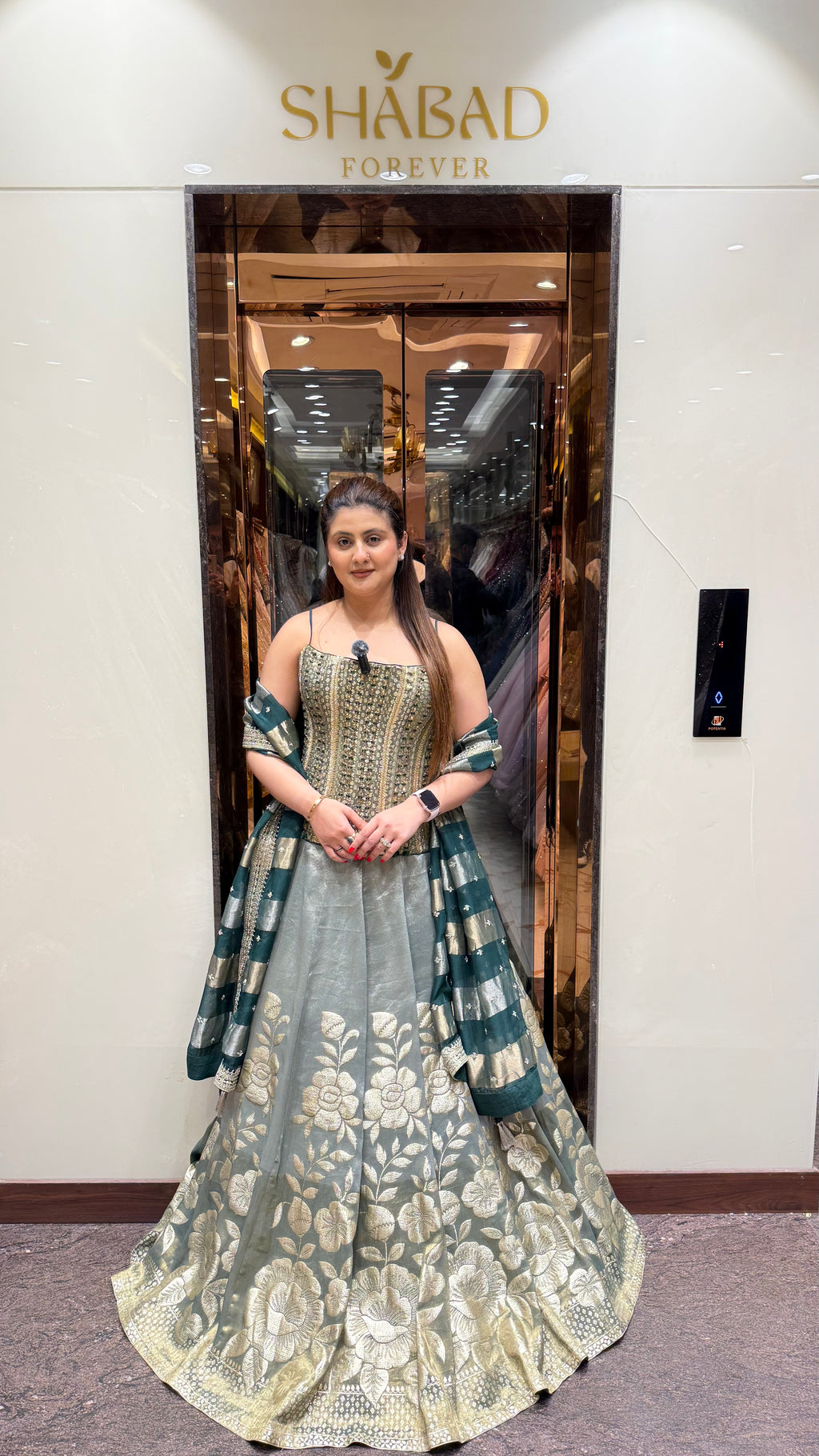 MIRAYA Handwork Corset Banarasi Lehenga