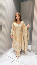 Haania Pearl Hand Embroidered Suit
