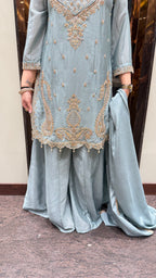 JANNAT HAND EMBROIDERED SHARARA SUIT