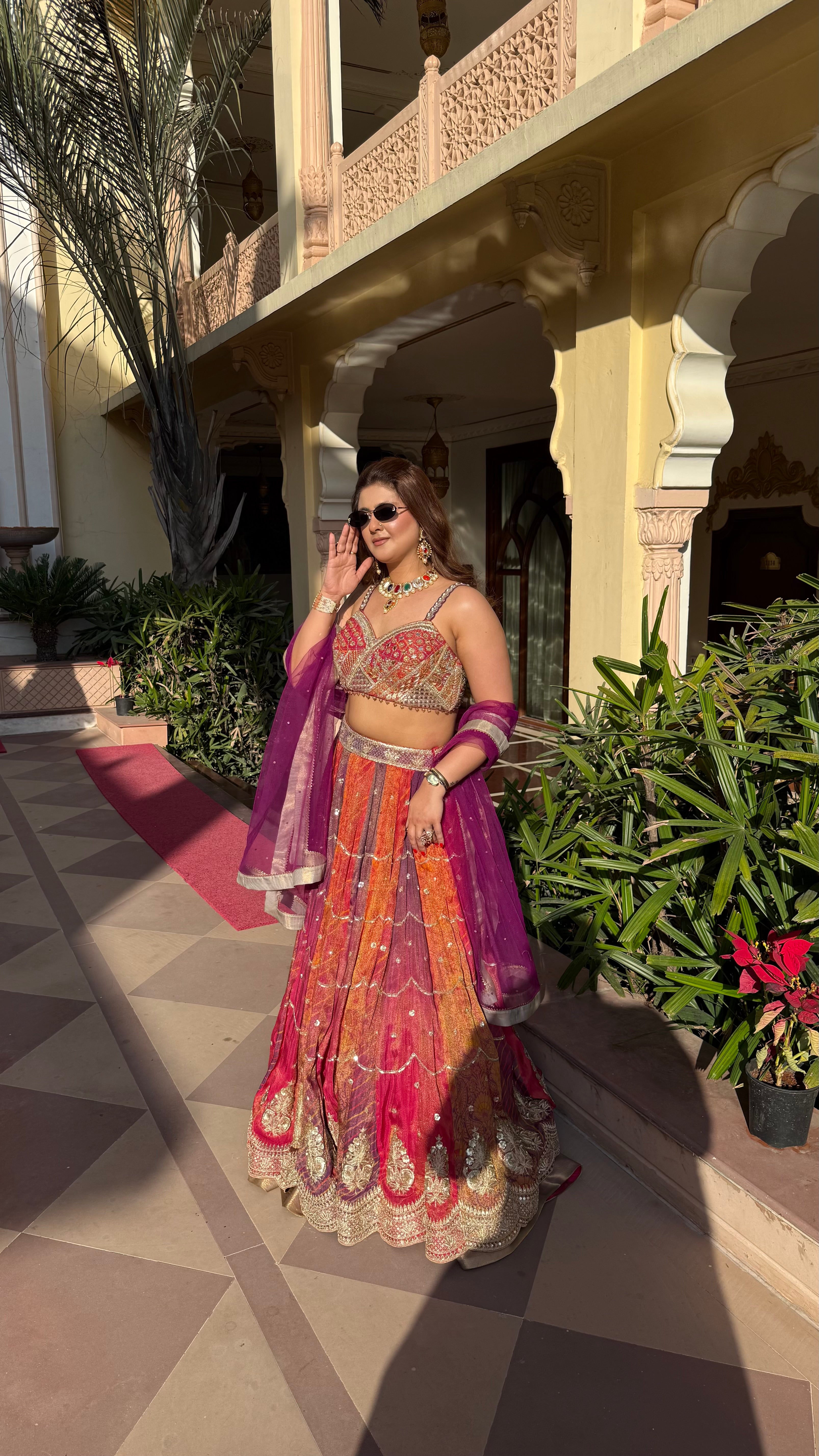 KAASHI MULTIPRINT LEHENGA