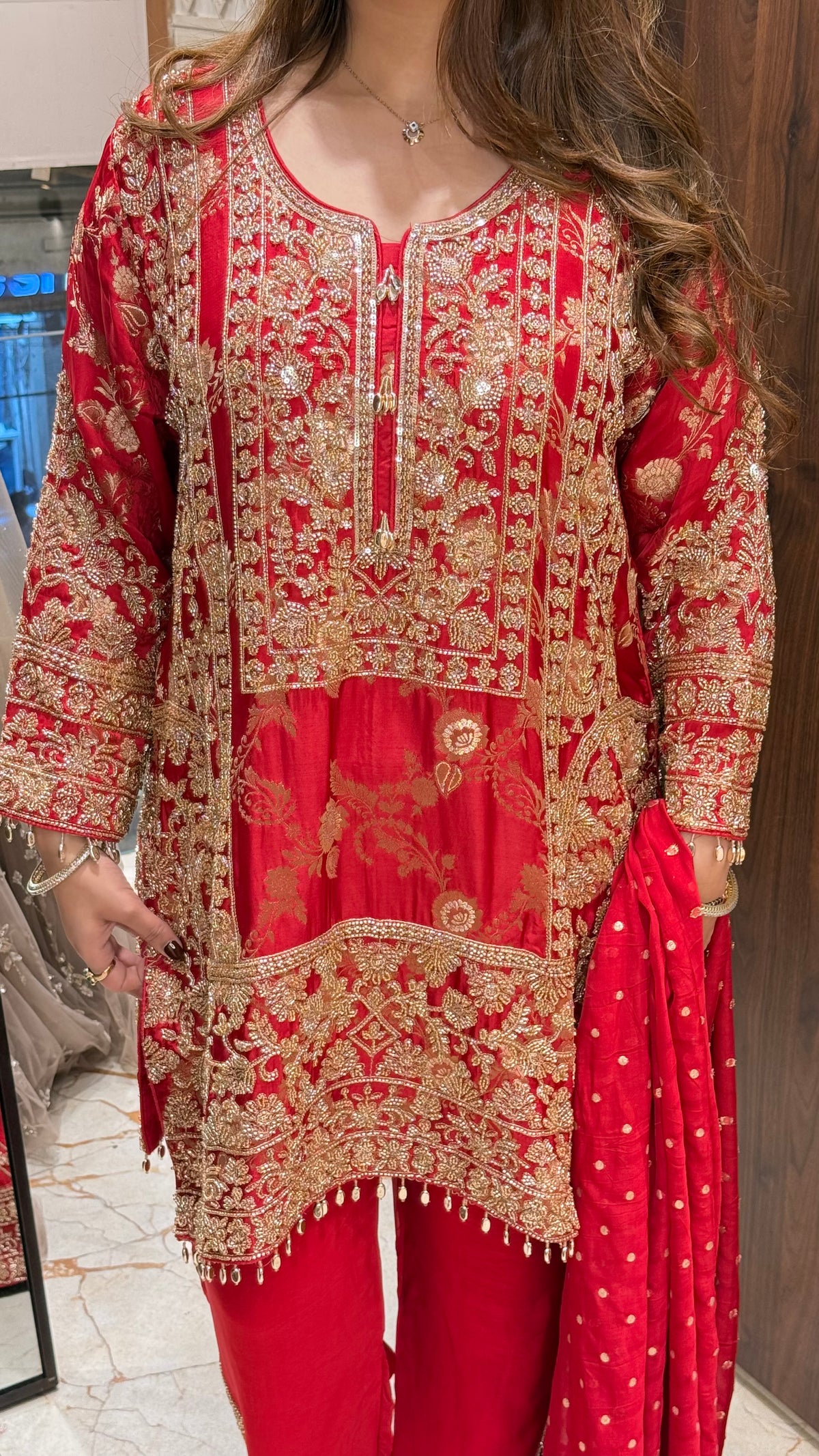 SURKHI HAND EMBROIDERED READYMADE SUIT