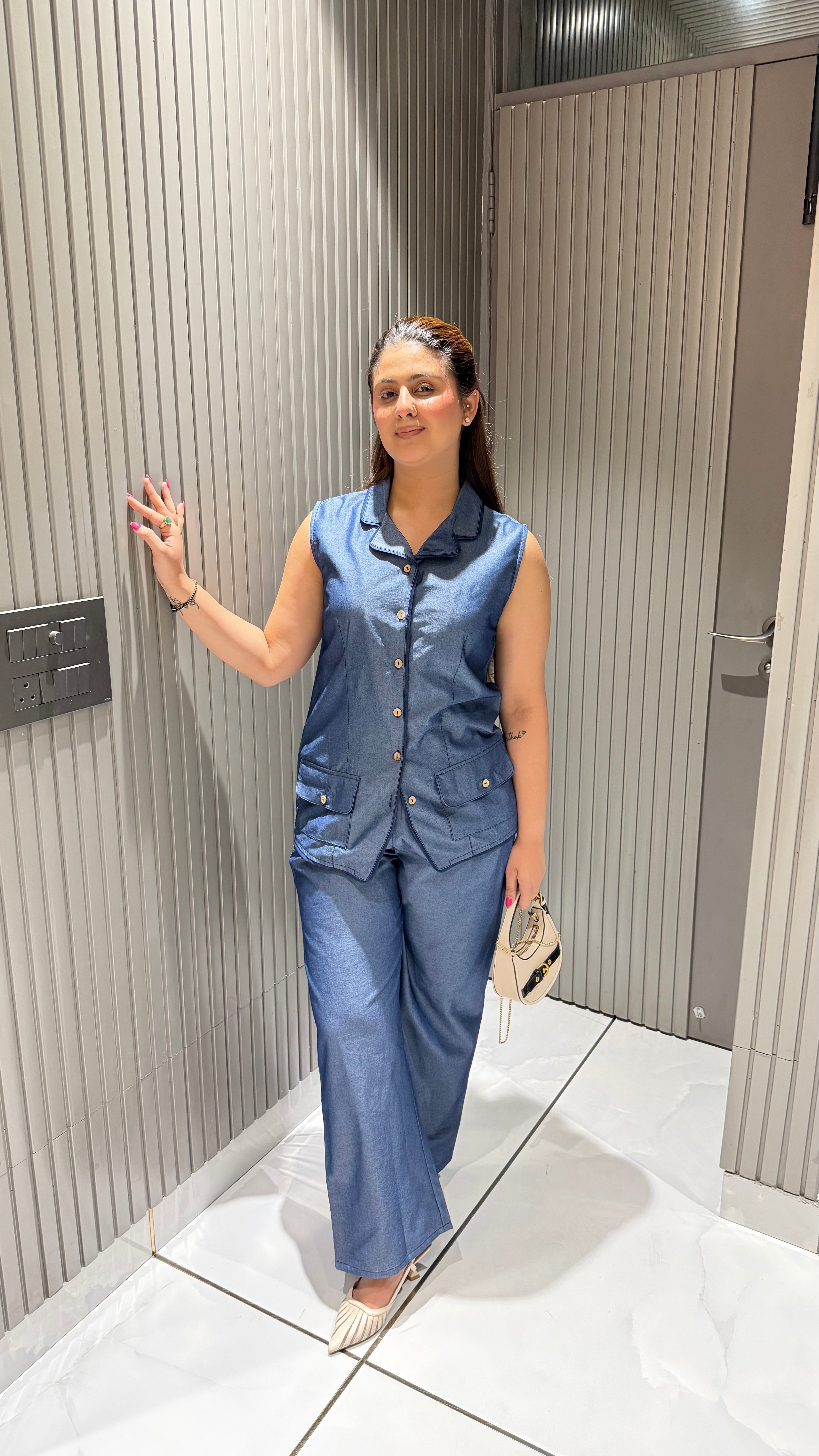 TAMIE DENIM CO-ORDSET