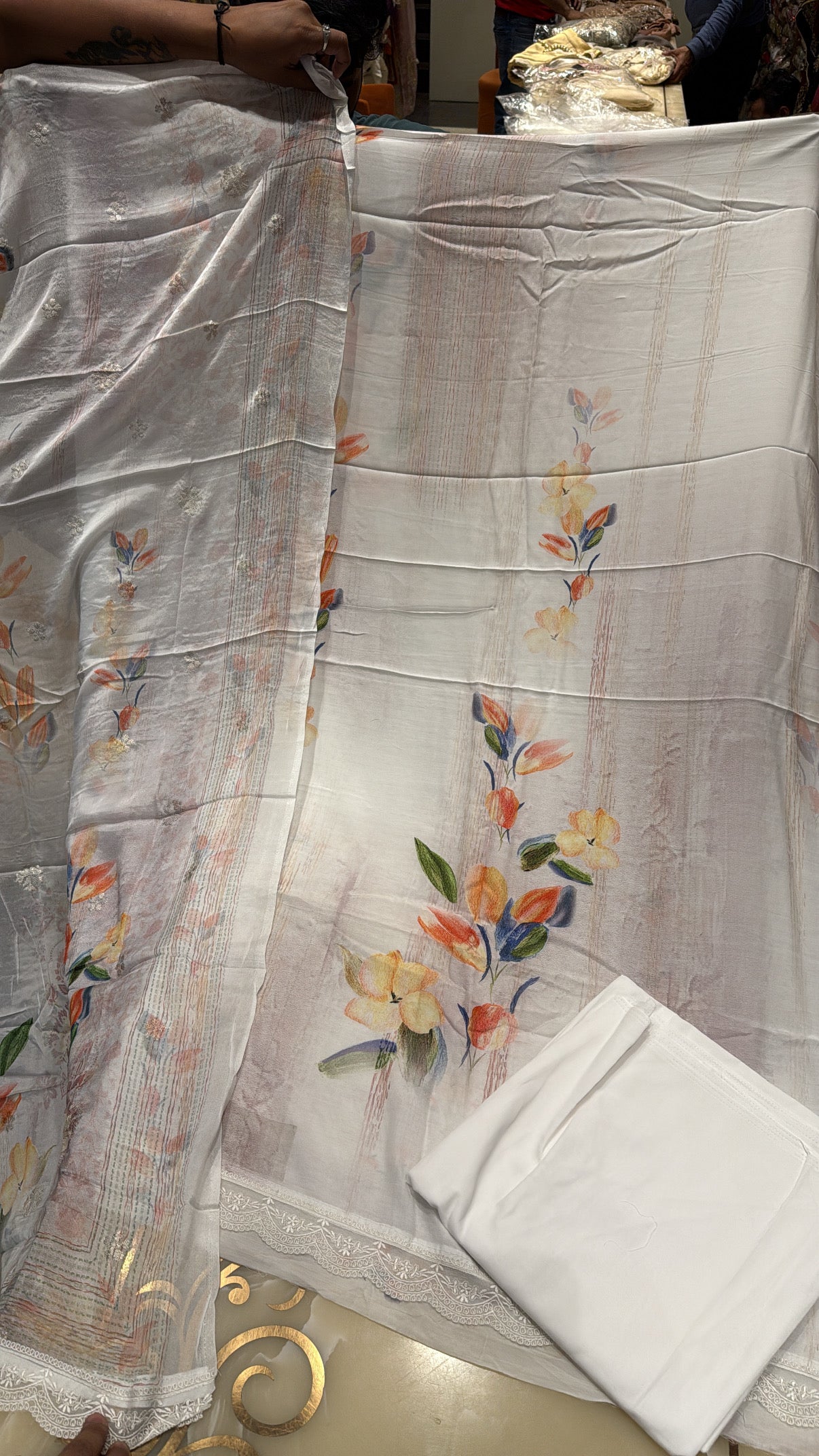 Muslin Cotton Unstitched Suit