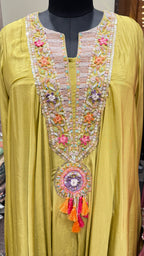TASSEL HEM KAFTAN PANT SET