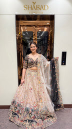 Fusionic Colour Contrast Lehenga
