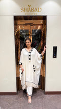 Crochet patchwork kaftan set