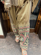 Handwork heavy designer coordset with hand embroidered farshi salwar