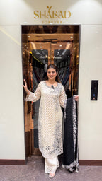 Laser Cut And Handwork Embellished Suit