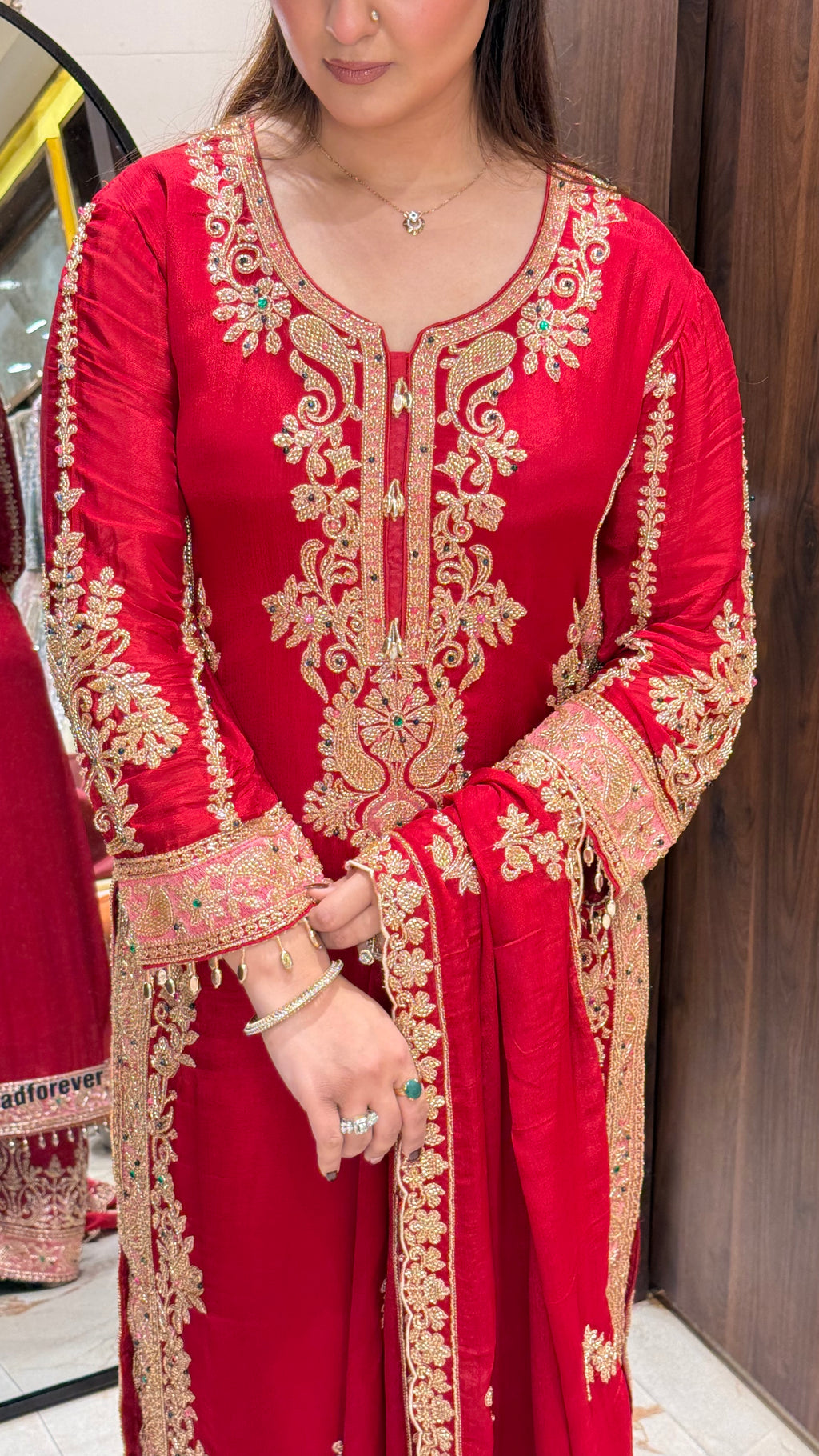MEHRNUMA LONG BEADWORK SUIT