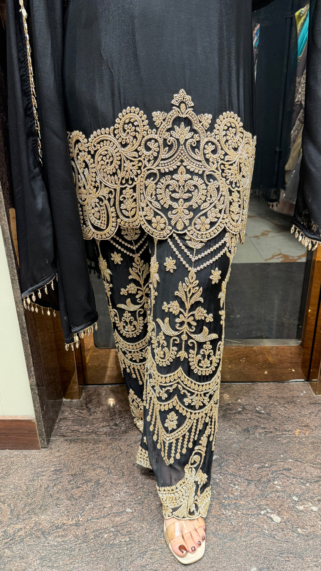 Insha Metallic Pearl Embroidered Suits