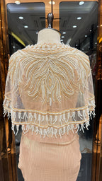 3-piece Indo-Western Cape Set with Drape Skirt