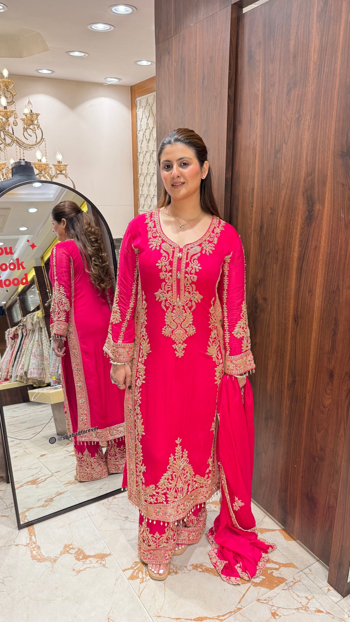MEHRNUMA LONG BEADWORK SUIT