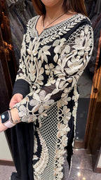 Ulfat Long Hand Embroidered Suit