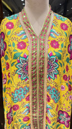 BASANT FLORAL CAPE DHOTI SET