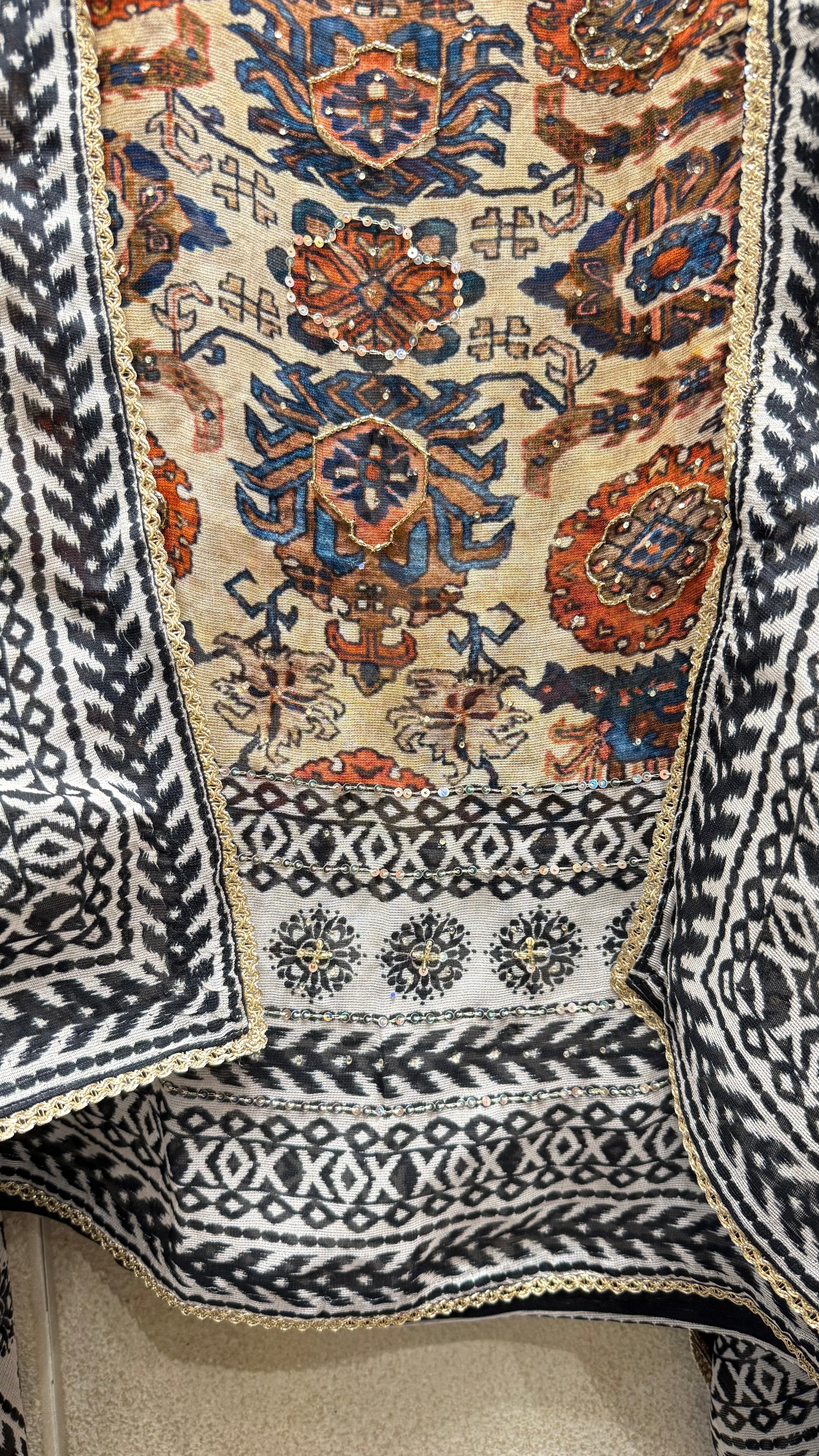 Burburry Print Unstitched Suit