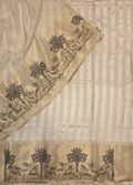 SHIKAAR GAH STRIPE UNSTITCHED SUIT