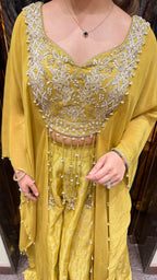 NOOR CAPE EMBROIDERED PALAZZO SET