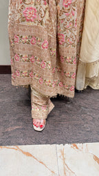 PINJRA HEAVY ANARKALI SUIT WITH HANDWORK