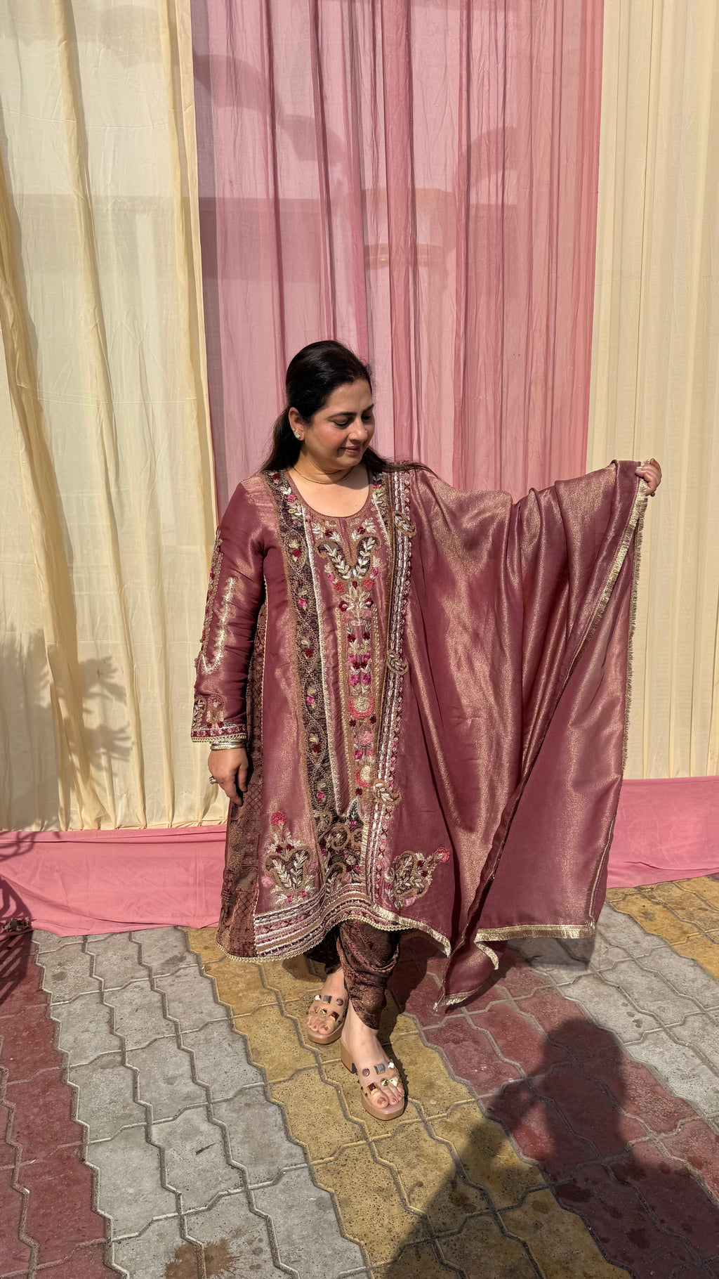 RABNOOR COWL SALWAR SUIT