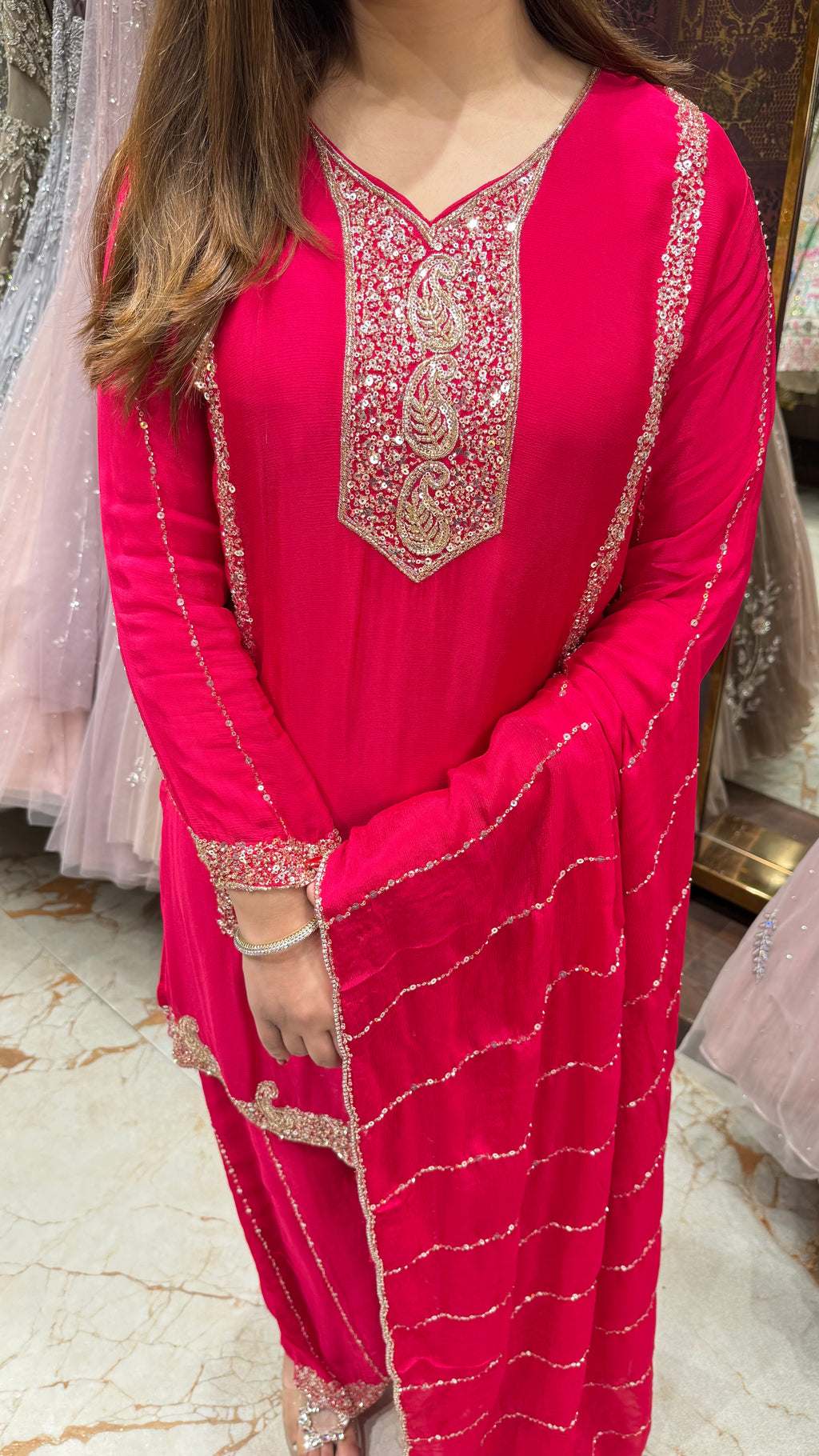 GULAB RANI CHINON CREPE SUIT