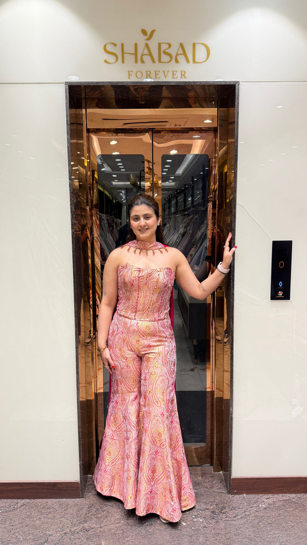 IBADAT BANARASI CORSET WITH PANTS