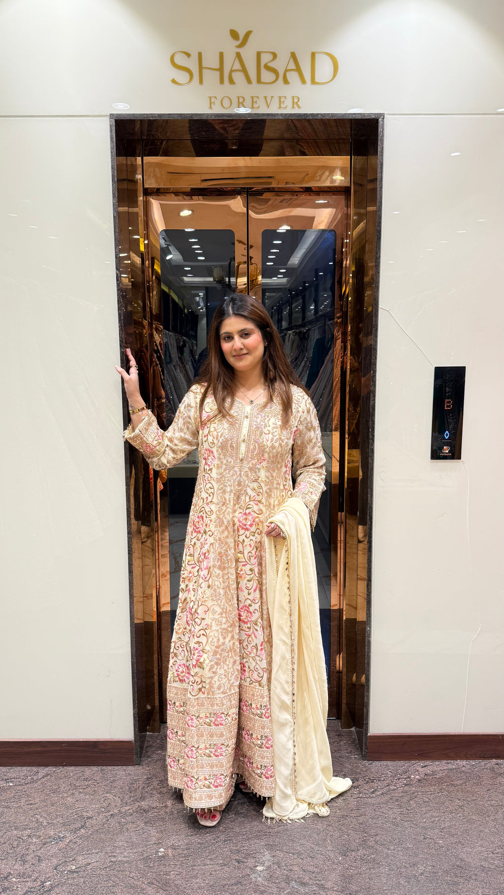 PINJRA HEAVY ANARKALI SUIT WITH HANDWORK
