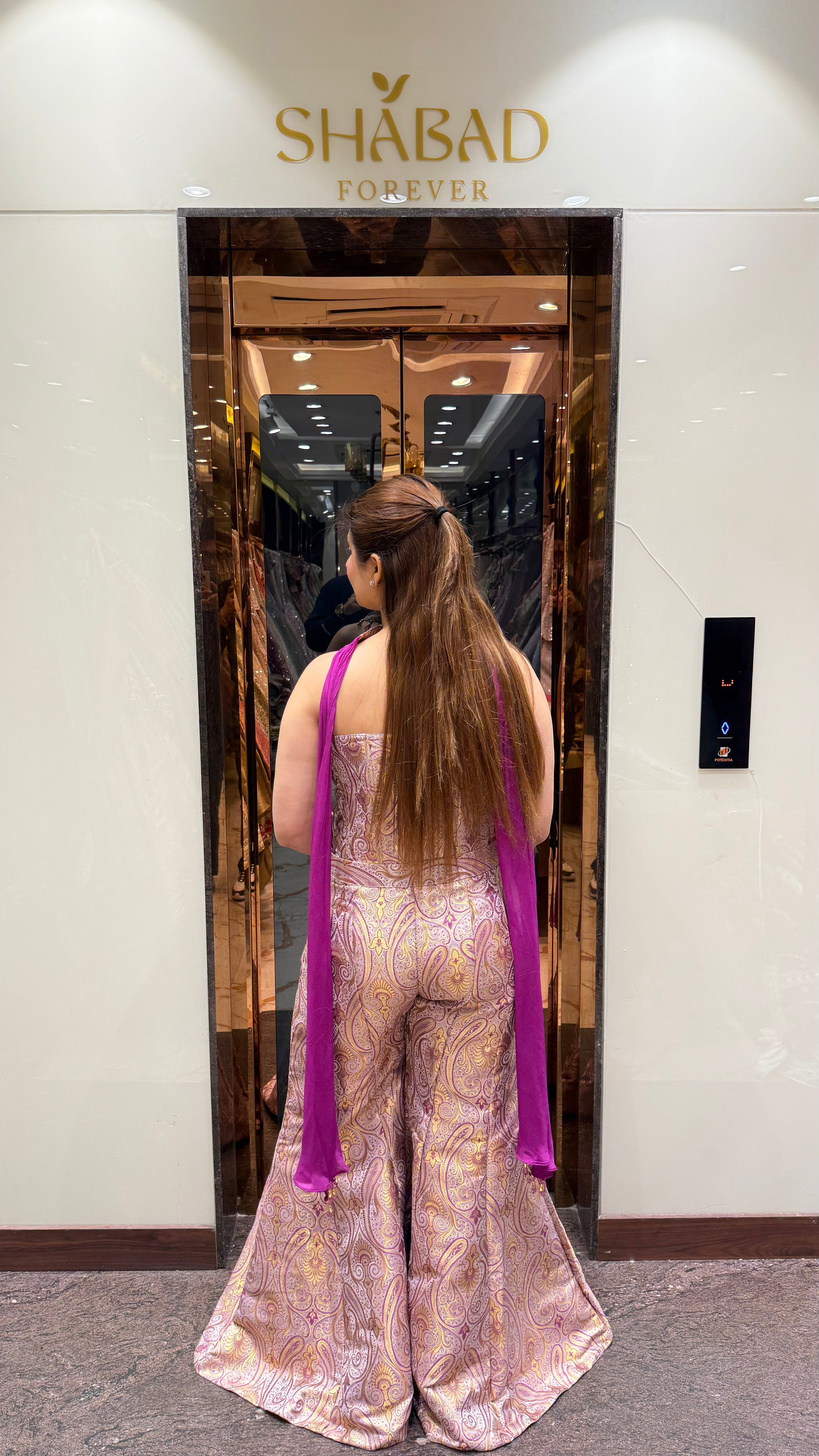 IBADAT BANARASI CORSET WITH PANTS