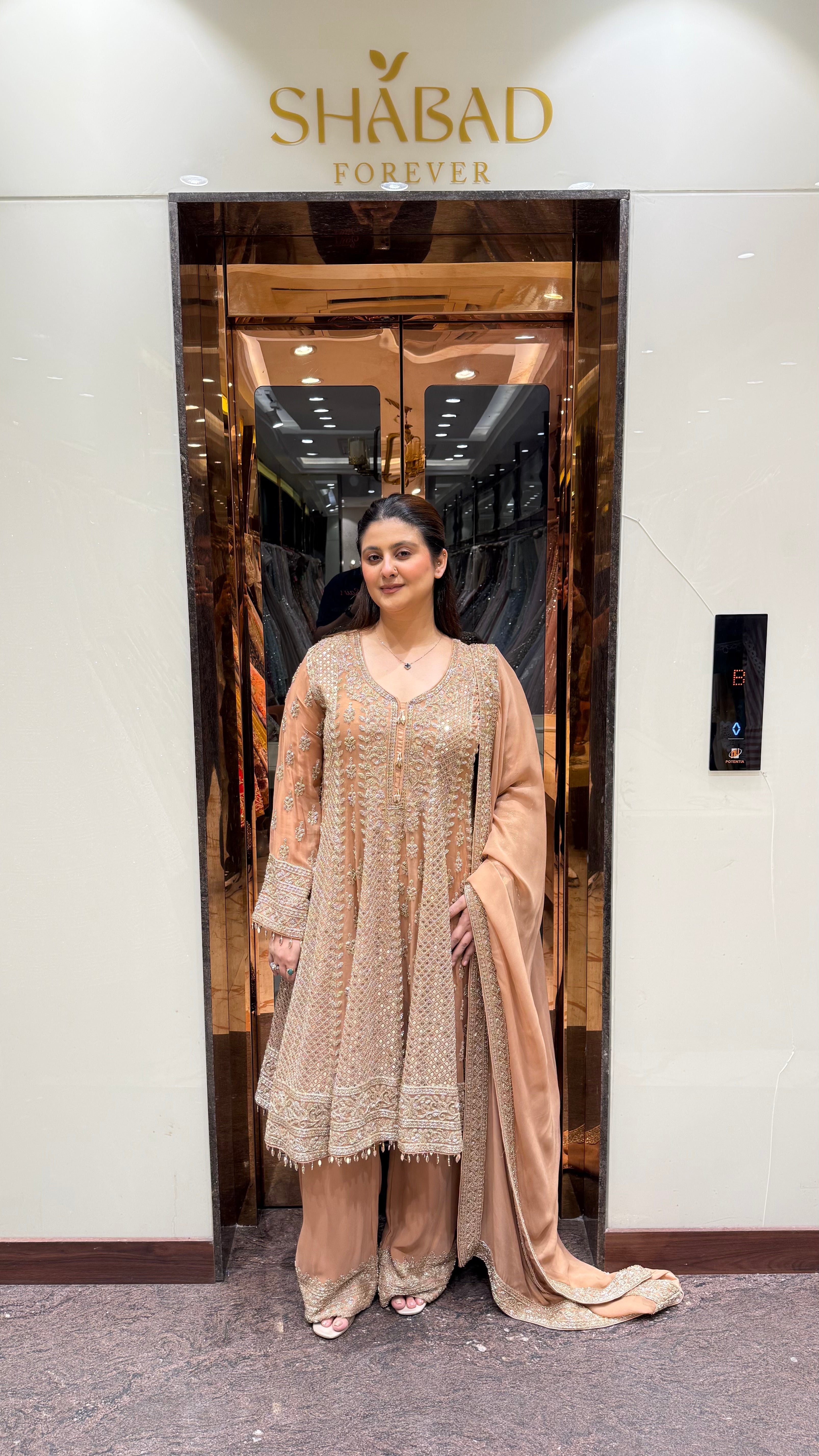AZAAN HANDWORK PEPLUM WITH SHARARA