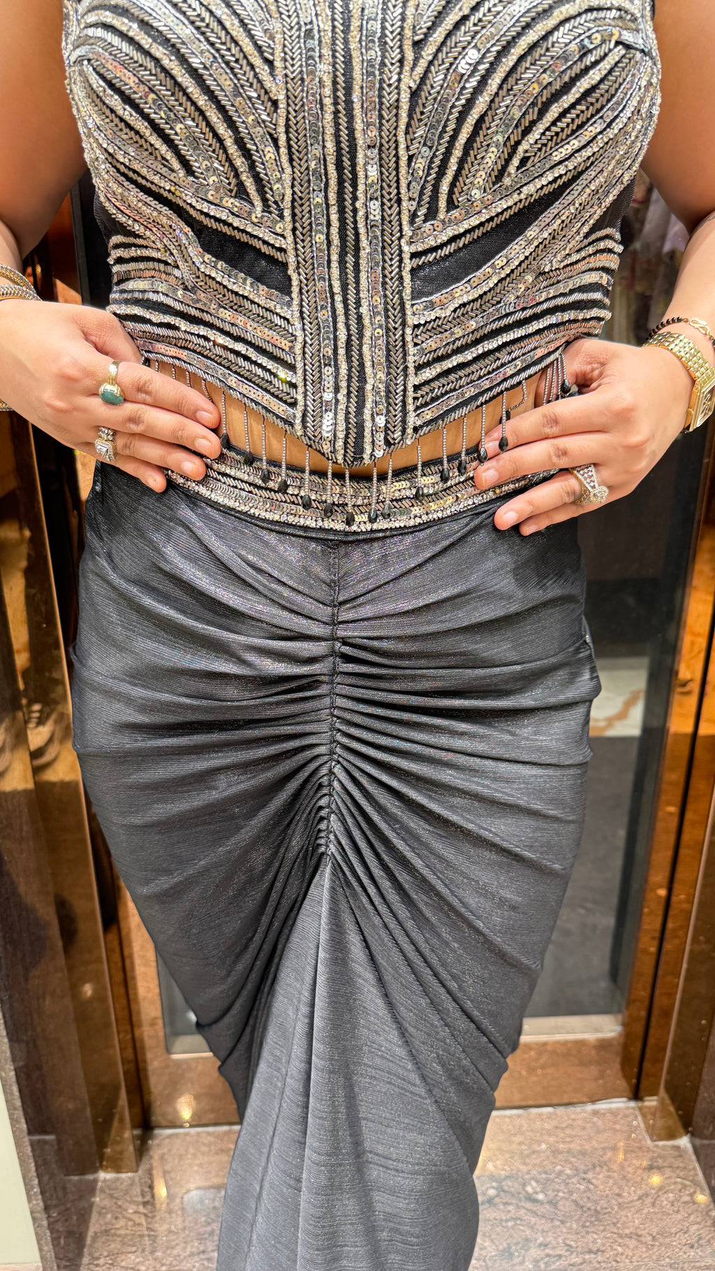 CELESTE METALLIC EMBROIDERED DRAPE