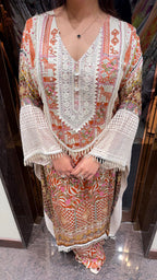 Beachy print with crochet detailing