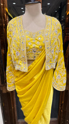 BASANTI JACKET DRAPE SAREE