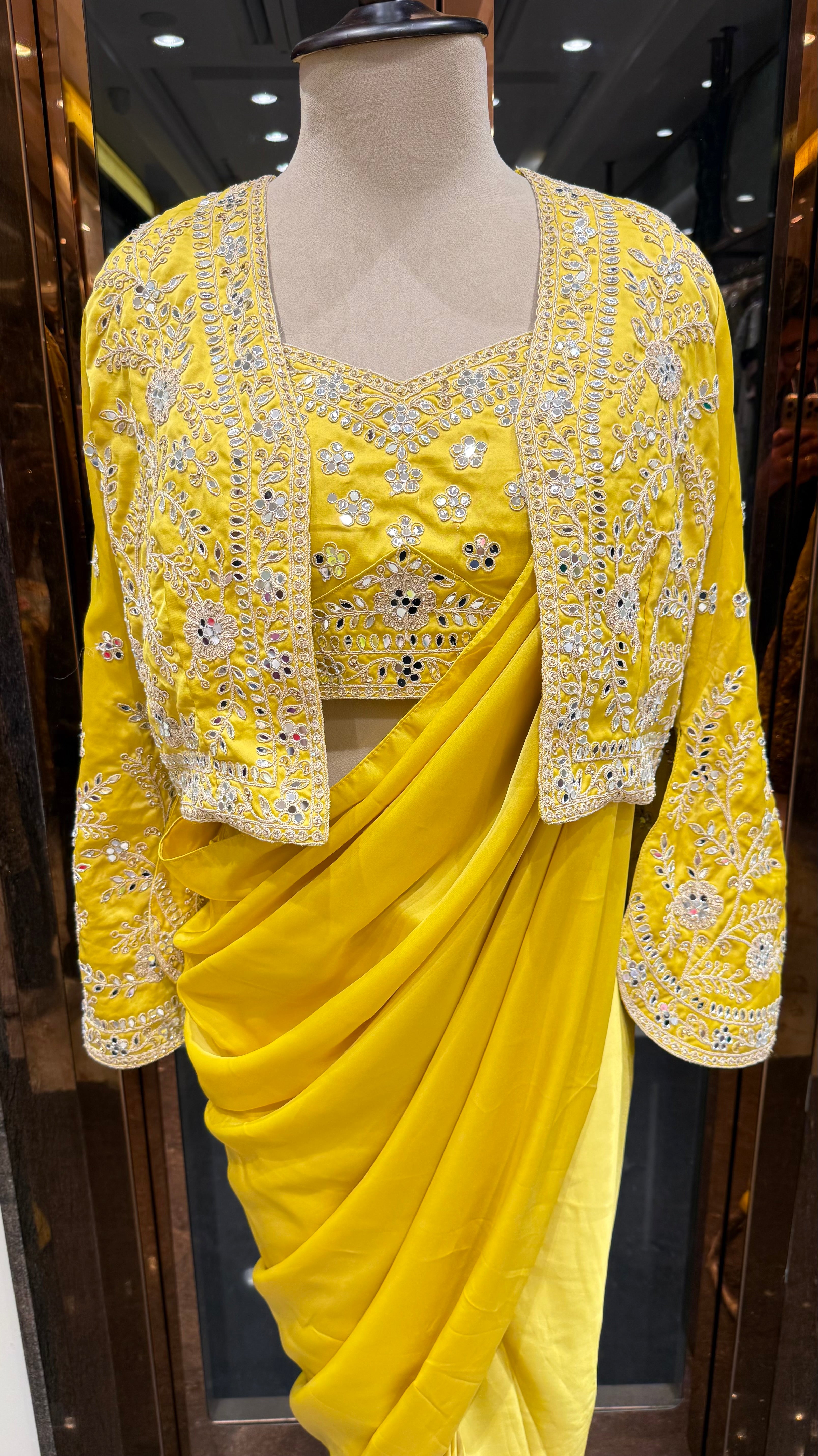 BASANTI JACKET DRAPE SAREE
