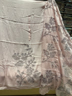 Nyrika Appliqué Flower Unstitched Suit