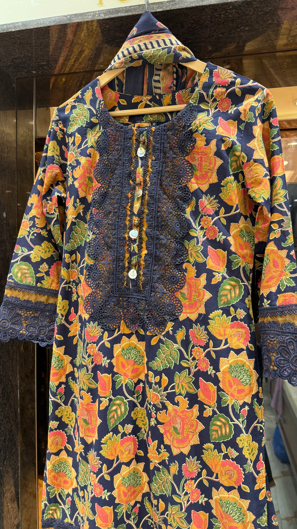 INDIGO COTTON SUIT SET
