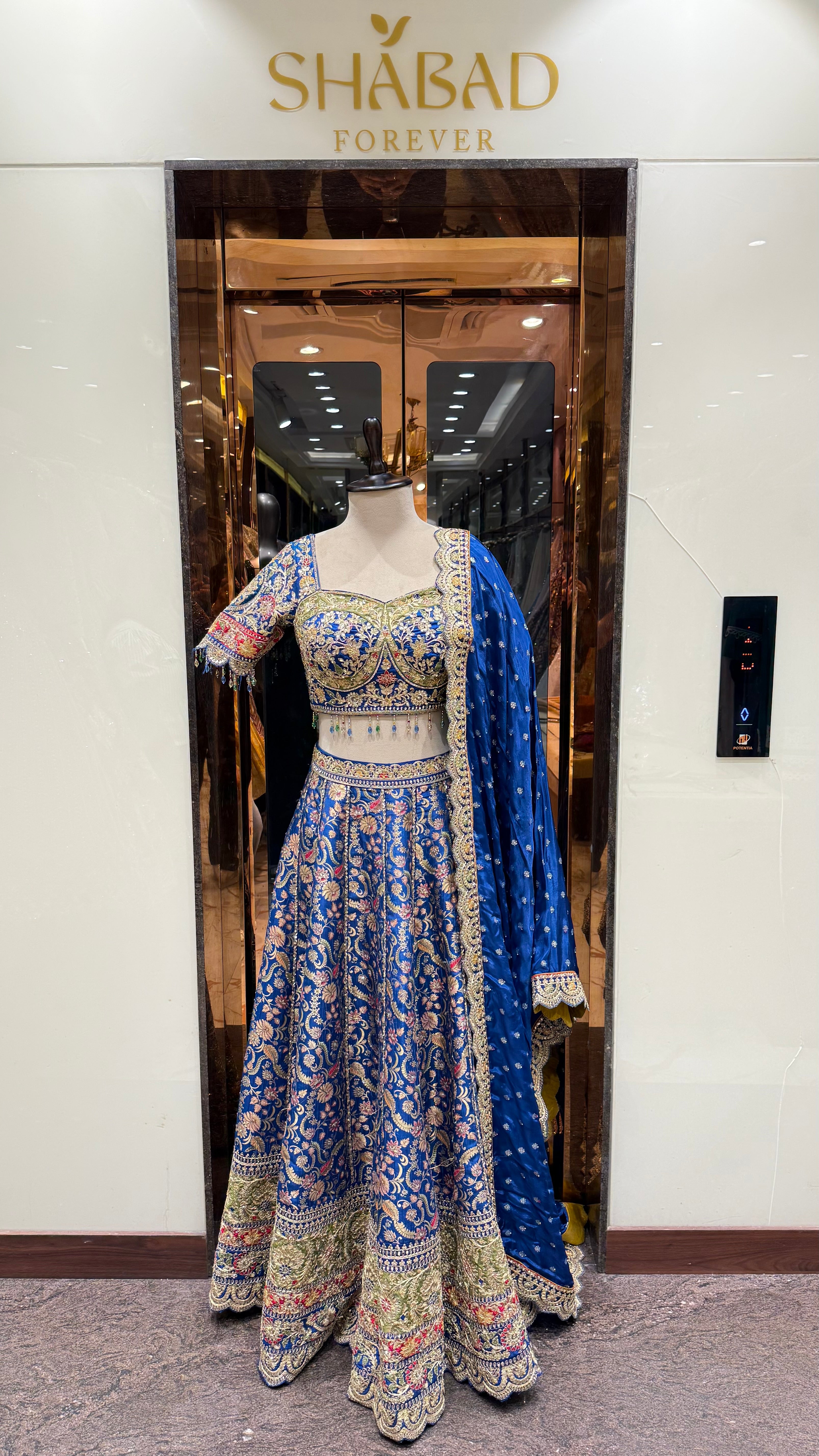 NOORIE BLUE LEHENGA