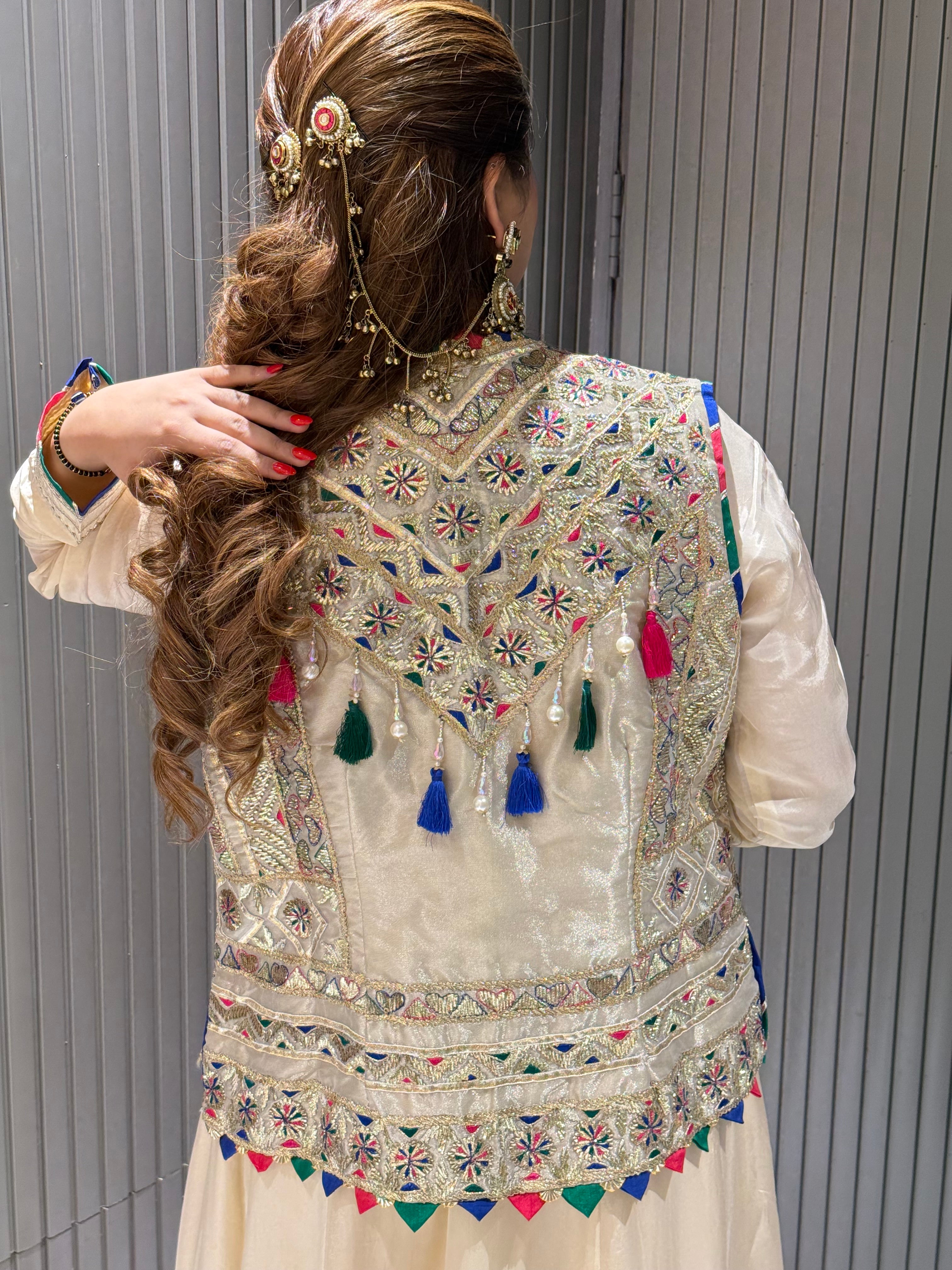 Rangrez Designer Jacket Detailed Long Anarkali