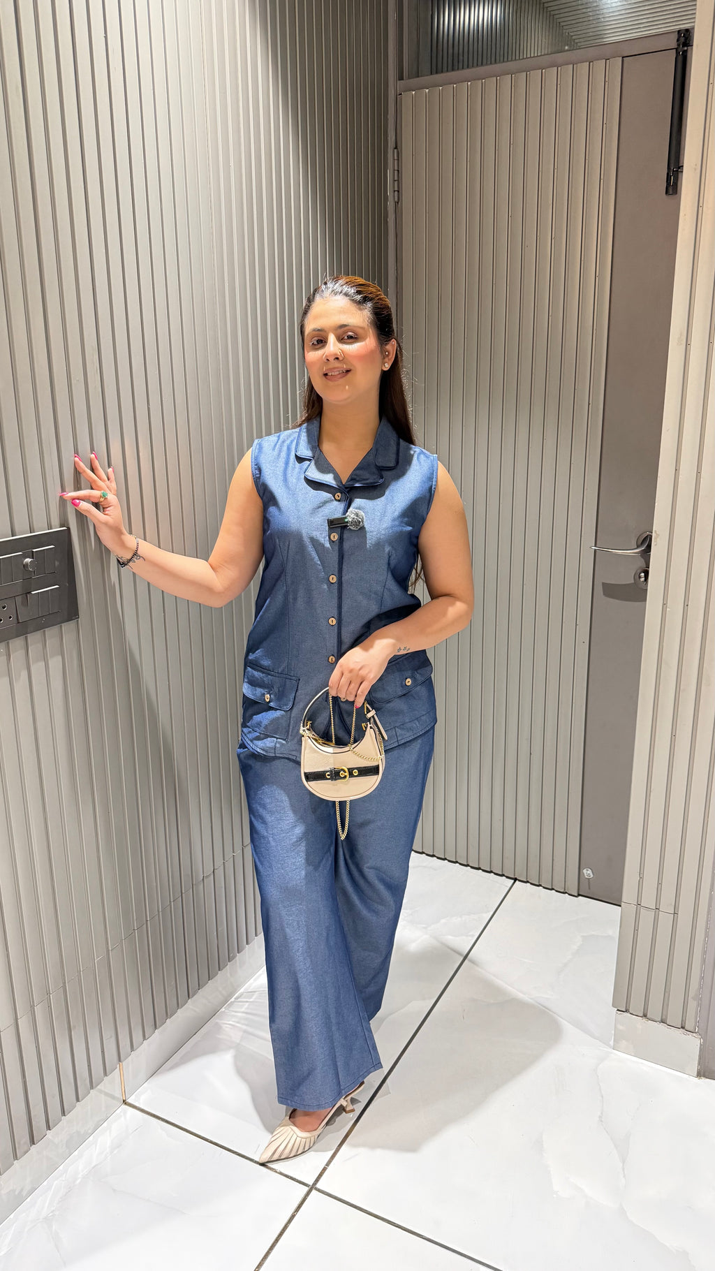 TAMIE DENIM CO-ORDSET