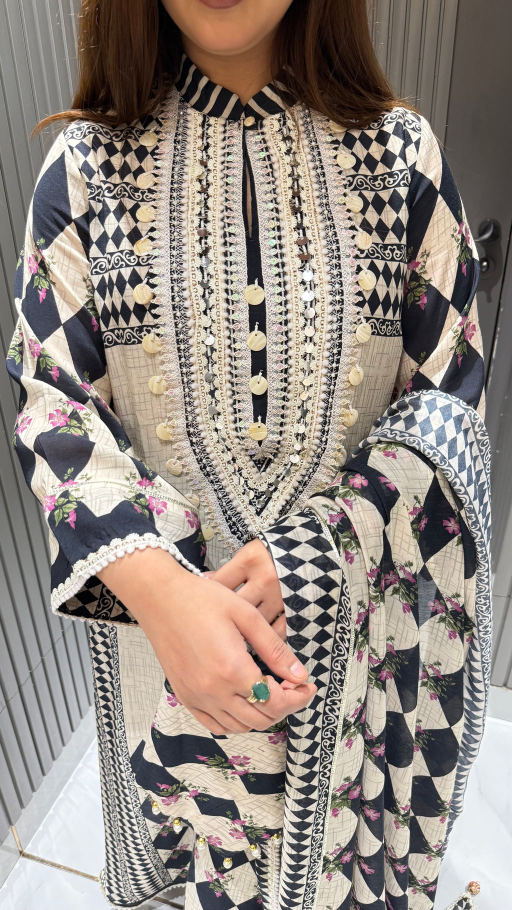 ZYRA MUSLIN CREPE LAWN SUIT