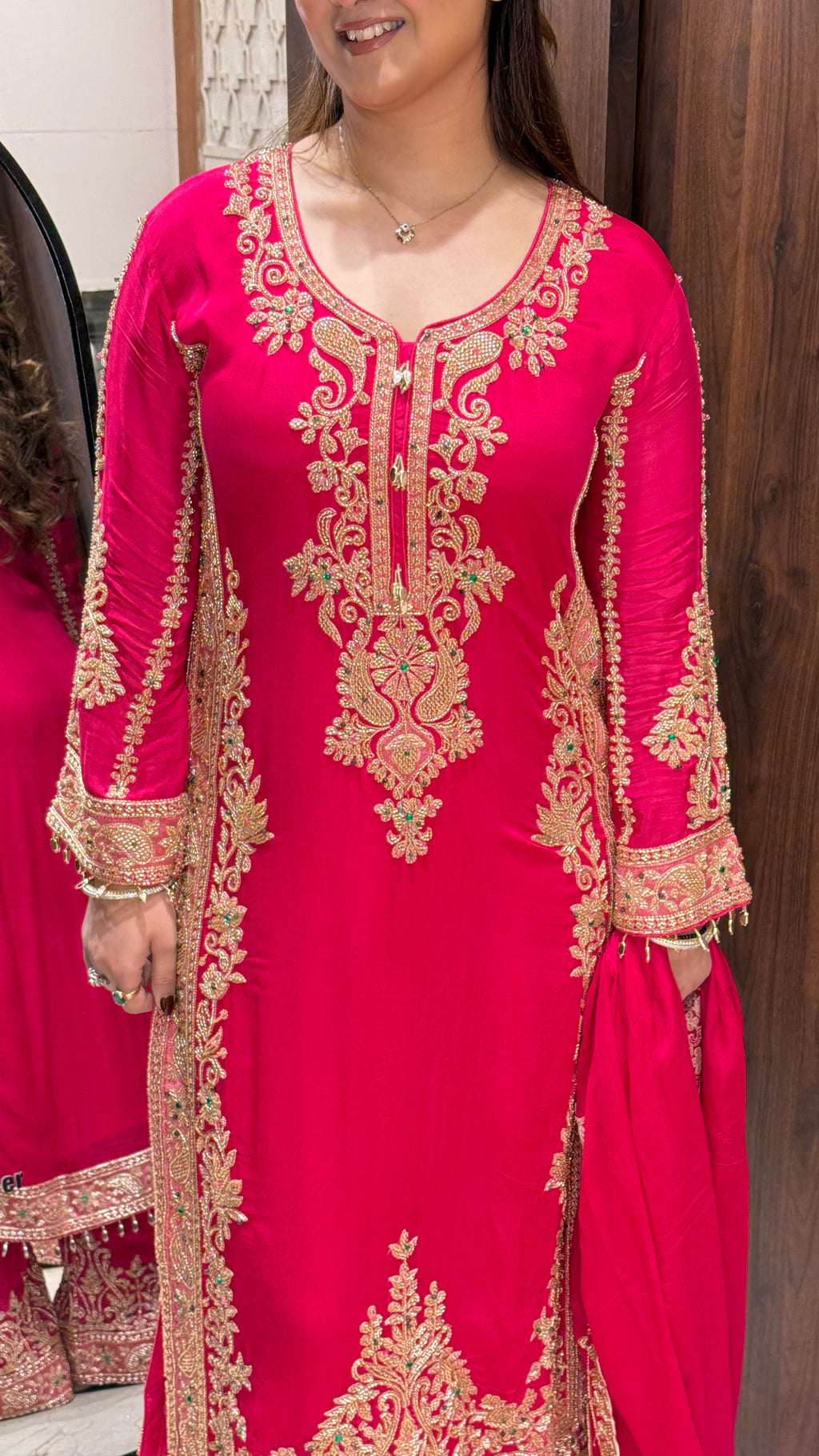 MEHRNUMA LONG BEADWORK SUIT