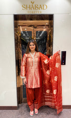 Noor Soft Brocade Unstitched Set