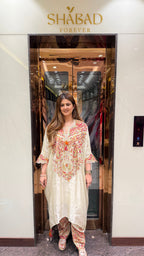 KASHMIRI MULTI THREAD EMBROIDERED KAFTAN