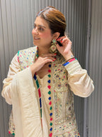Rangrez Designer Jacket Detailed Long Anarkali
