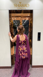 Halter Neck Indowestern Suit